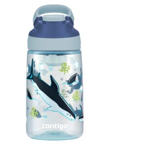 Contigo Gizmo Sip kids’ drinking bottle; BPA-free, robust water bottle; 100% leak-proof; intuitive drinking at the press of a button; easy-clean; ideal for preschool, daycare, school, sports; 14 oz