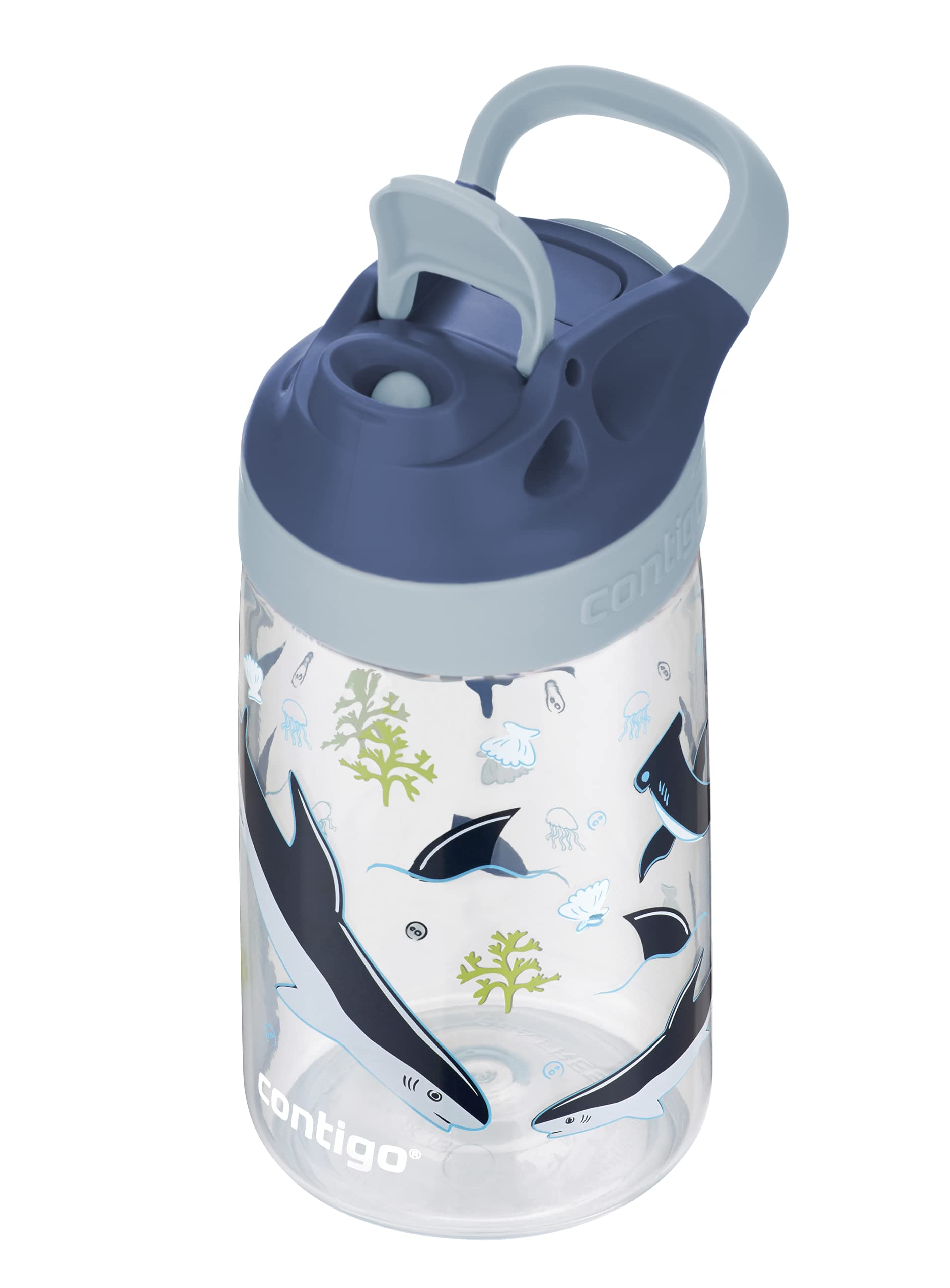 Contigo Gizmo Sip kids’ drinking bottle; BPA-free, robust water bottle; 100% leak-proof; intuitive drinking at the press of a button; easy-clean; ideal for preschool, daycare, school, sports; 14 oz