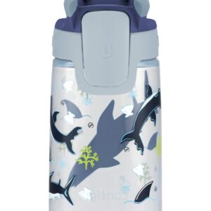 Contigo Gizmo Sip kids’ drinking bottle; BPA-free, robust water bottle; 100% leak-proof; intuitive drinking at the press of a button; easy-clean; ideal for preschool, daycare, school, sports; 14 oz