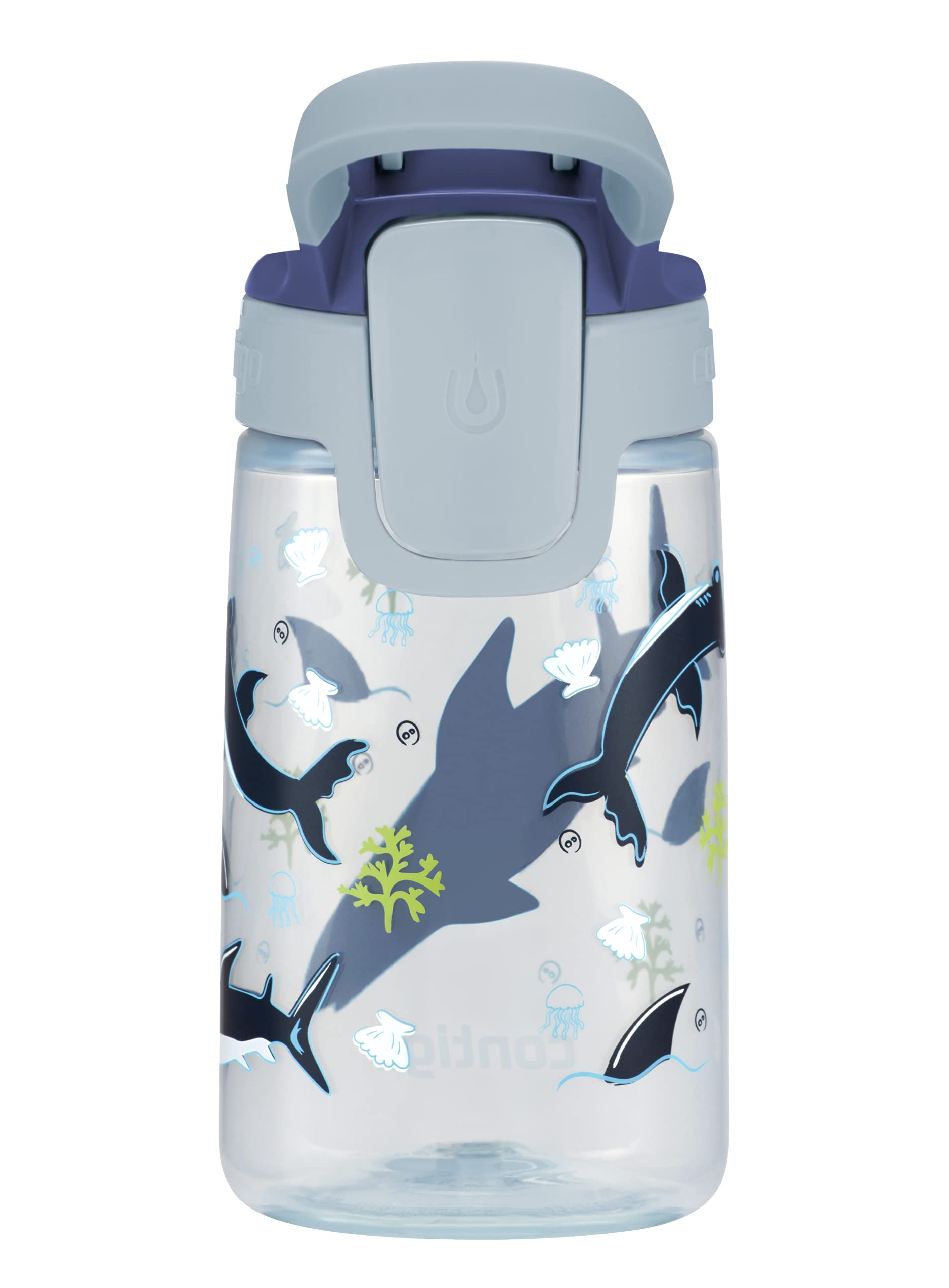 Contigo Gizmo Sip kids’ drinking bottle; BPA-free, robust water bottle; 100% leak-proof; intuitive drinking at the press of a button; easy-clean; ideal for preschool, daycare, school, sports; 14 oz