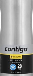 Contigo Steel Water Bottle, 24 oz, SS Monaco