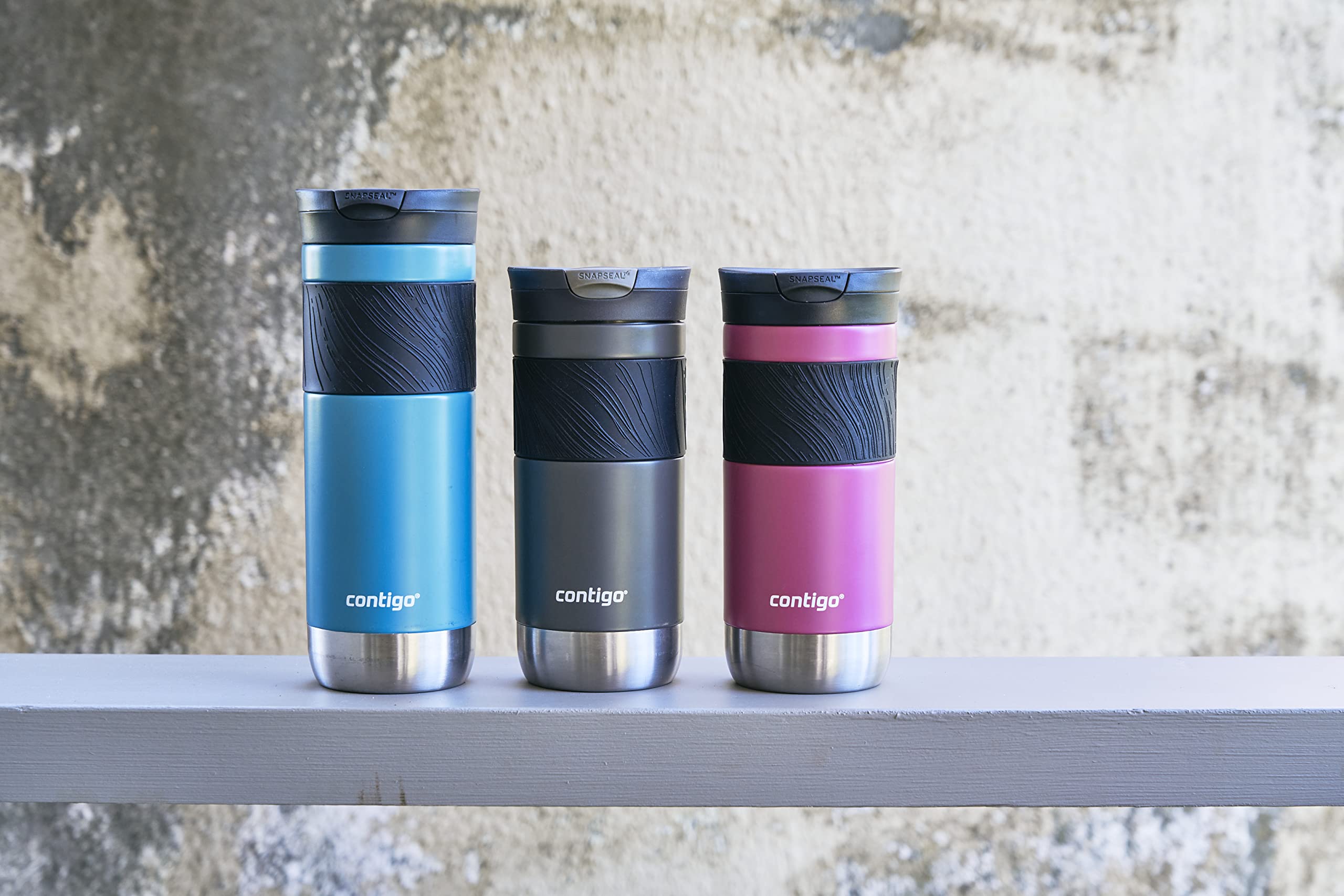 Contigo Byron 2.0 Thermo Mug, Stainless Steel Insulated Mug with Snapseal Closure, Coffee Mug to go, 100% Leak Proof, Dishwasher Safe lid, BPA Free, Keeps Warm up to 6 Hours, 470 ml