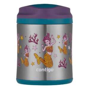 Contigo Kid's 10 oz. Vacuum Insulated Stainless Steel Food Jar- Mermaid/Eggplant