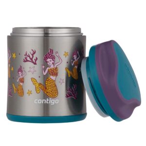 Contigo Kid's 10 oz. Vacuum Insulated Stainless Steel Food Jar- Mermaid/Eggplant