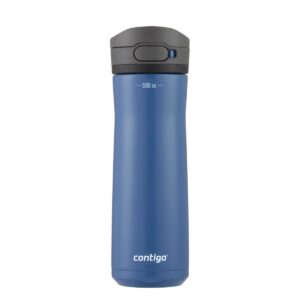 contigo jackson chill drinks bottle, large bpa-free stainless steel water bottle, 100% leakproof, keeps drinks cool for up to 24 hours; insulated bottle for sports, cycling, jogging, hiking, 590 ml