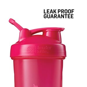 BlenderBottle Classic Shaker Bottle Perfect for Protein Shakes and Pre Workout, All Pink and Coral , 28-Ounce (Pack of 2)