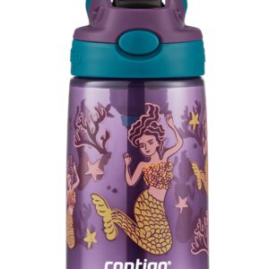 Contigo Kids’ Easy-Clean AUTOSPOUT Straw Water Bottle; BPA-free, robust water bottle; 100% leak-proof; easy-clean; ideal for daycare, preschool, school and sports; 14 oz