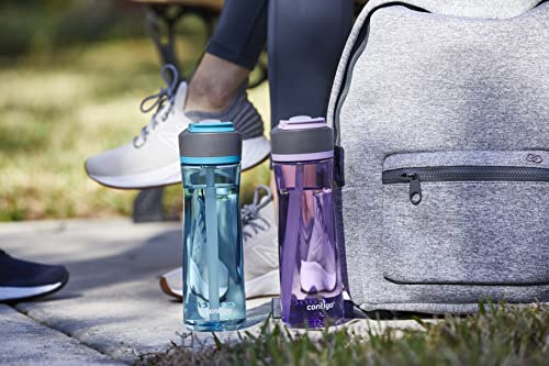 Contigo Ashland 2.0 Water Bottle, 24 oz - Leak-Proof Lid, Protective Spout Cover - Cupholder Friendly, Dishwasher Safe, BPA Free - Lavender