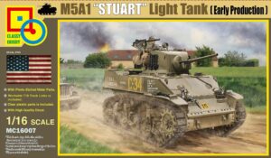 clh16007 1:16 classy hobby m5a1 stuart early [model building kit]