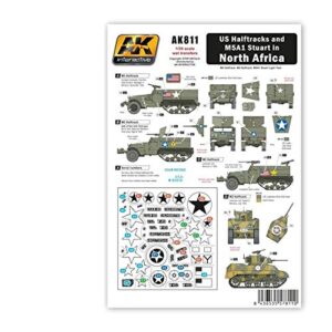 ak interactive us halftracks and m5a1 in north africa - plastic model building paints and accessories # ak811