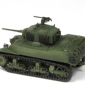 S-Model China PLA Captured Type 97 & M5A1 M5A1 Stuart Light Tank 2 Vehicles Set 1/72 ABS Tank Pre-builded Model