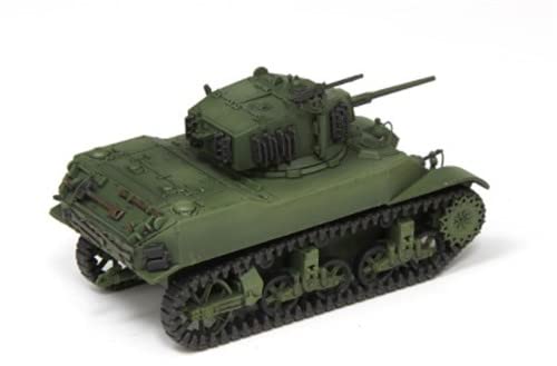 S-Model China PLA Captured Type 97 & M5A1 M5A1 Stuart Light Tank 2 Vehicles Set 1/72 ABS Tank Pre-builded Model