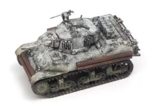 floz for s-model us m5a1 stuart light tank snow coating 1/72 tank pre-built model