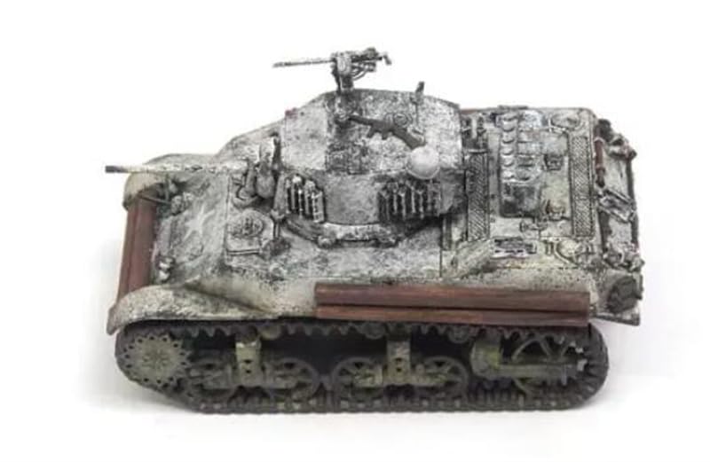 FloZ for S-Model US M5A1 Stuart Light Tank Snow Coating 1/72 Tank Pre-Built Model