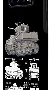 Galaxy S10 M5A1 Light Tank American WW2 Tanks Infographic Diagram Case