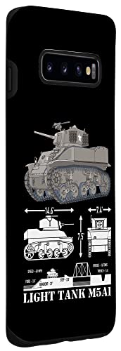 Galaxy S10 M5A1 Light Tank American WW2 Tanks Infographic Diagram Case