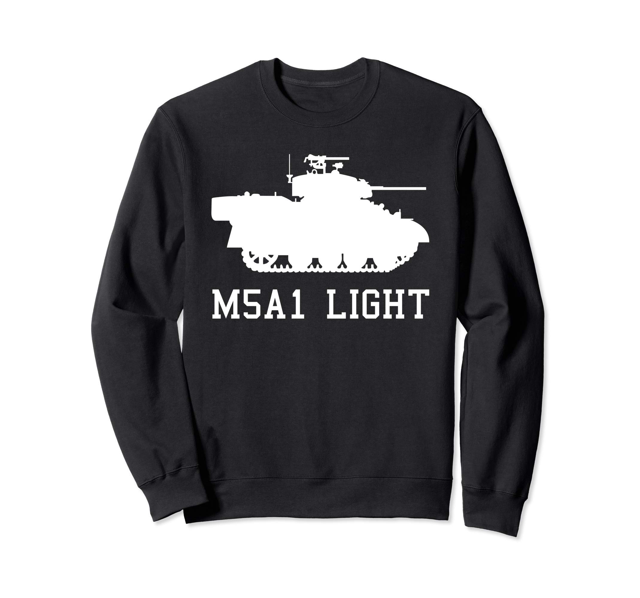 WWII US Tank M5A1 Light Silhouette Sweatshirt