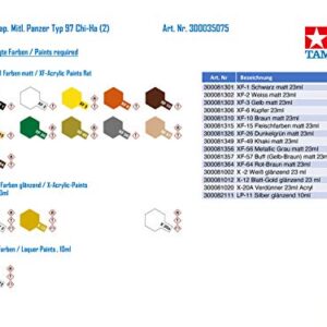 Tamiya Models Chi Ha Type 97 Tank (Japanese)