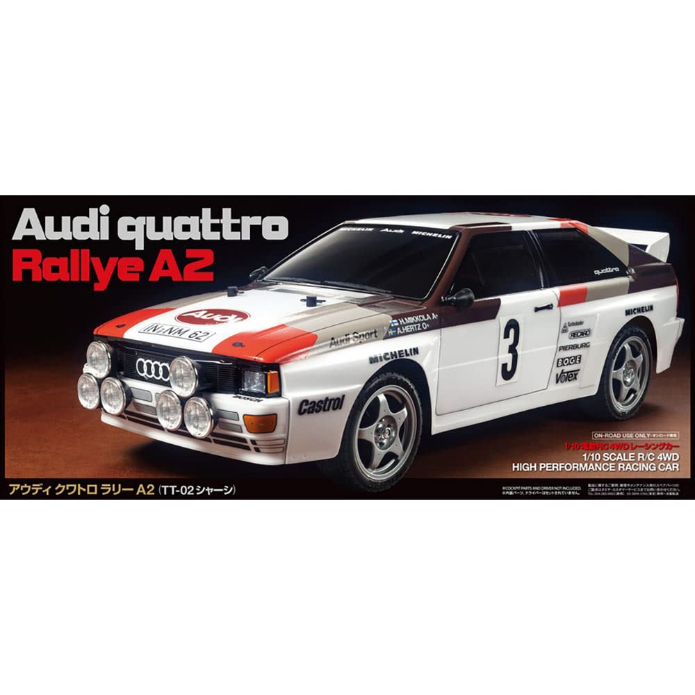 TAMIYA 1/10 Audi Quattro A2 TT-02 TAM58667A Cars Elec Kit 1/10 Off-Road