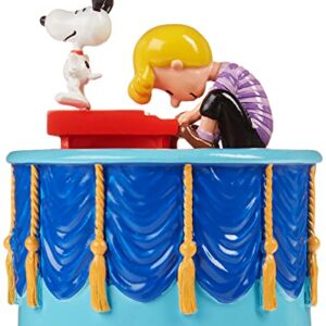 Department 56 Peanuts Village Accessories Snoopy Dancing Animated Musical Figurine, 3.71 Inch, Multicolor