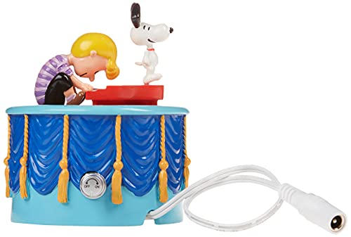 Department 56 Peanuts Village Accessories Snoopy Dancing Animated Musical Figurine, 3.71 Inch, Multicolor