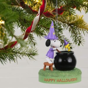 Hallmark Keepsake Halloween Ornament 2020, The Peanuts Gang Toil and Trouble Witch Snoopy, Musical With Light (2499QFO5251)