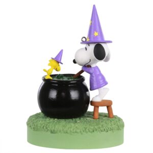 Hallmark Keepsake Halloween Ornament 2020, The Peanuts Gang Toil and Trouble Witch Snoopy, Musical With Light (2499QFO5251)