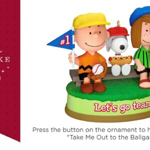 Hallmark Keepsake Christmas Ornament 2023, The Peanuts Gang, Batter Up! Musical Ornament, Gifts for Peanuts Fans