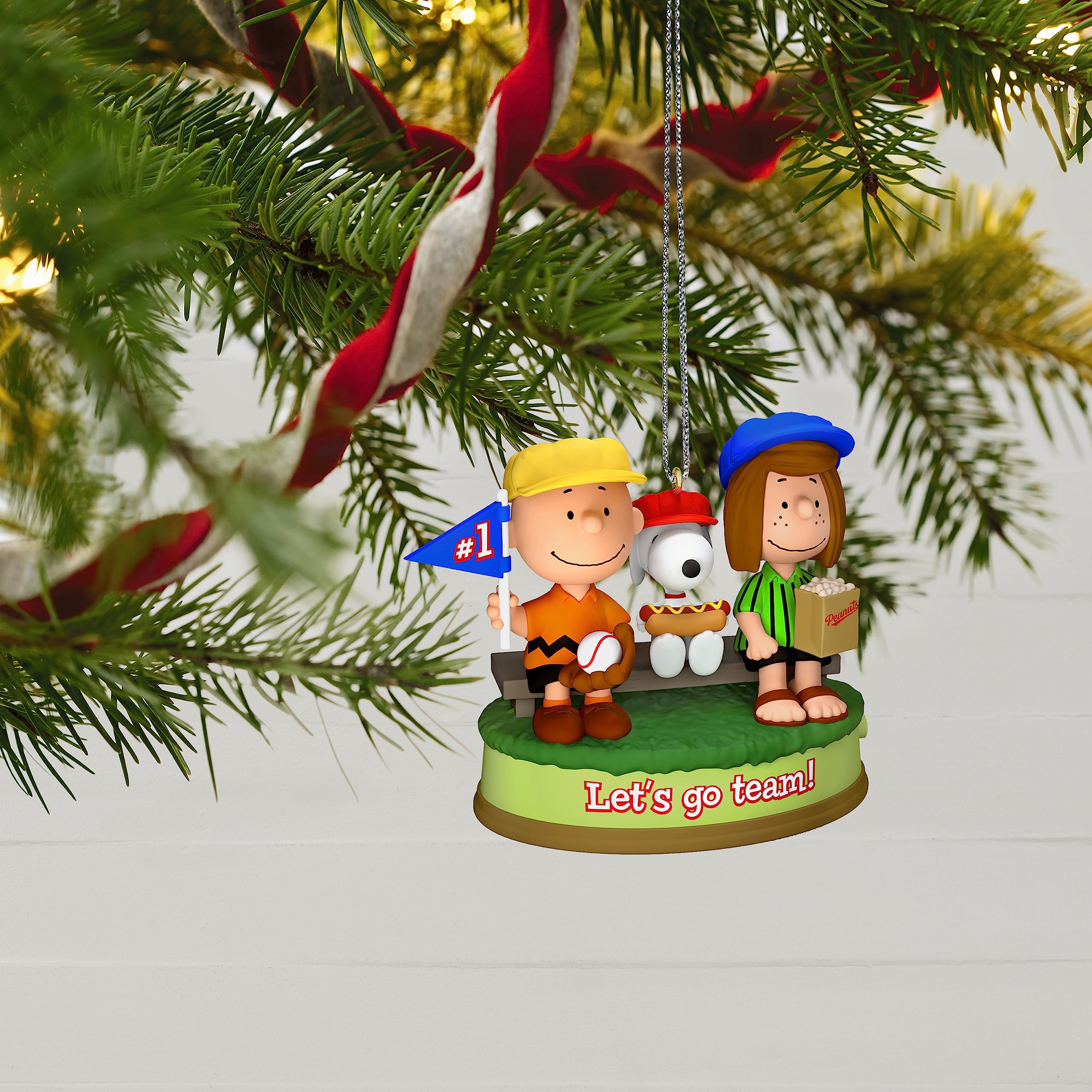Hallmark Keepsake Christmas Ornament 2023, The Peanuts Gang, Batter Up! Musical Ornament, Gifts for Peanuts Fans