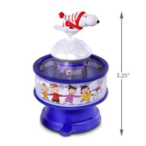 Hallmark Keepsake Christmas Ornament 2018 Year Dated, The Peanuts Gang Snoopy Skates! With Music, Light and Motion