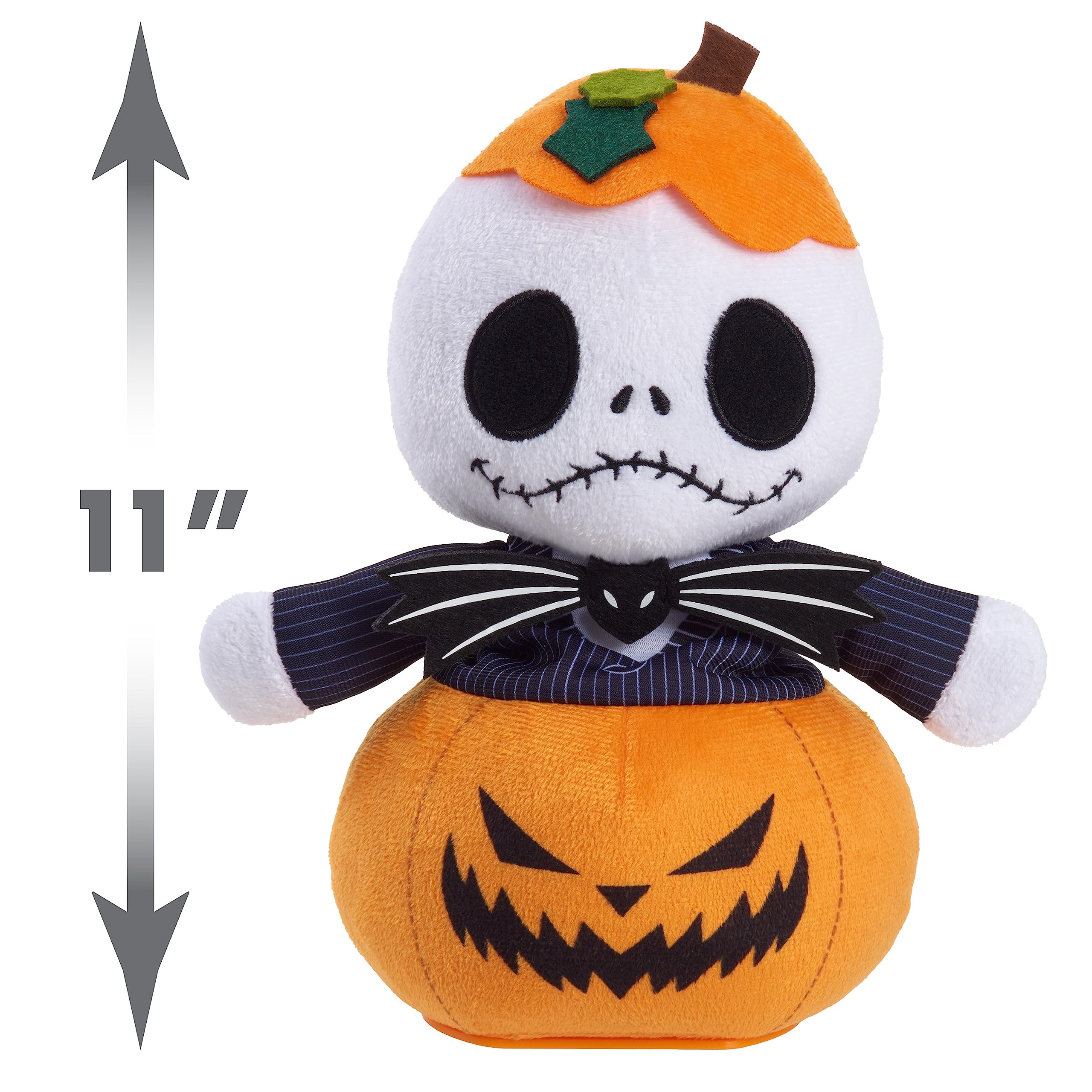 Disney Tim Burton's The Nightmare Before Christmas Poppin' Pumpkin King Musical Dancing Plush, Officially Licensed Kids Toys for Ages 3 Up, Just Play