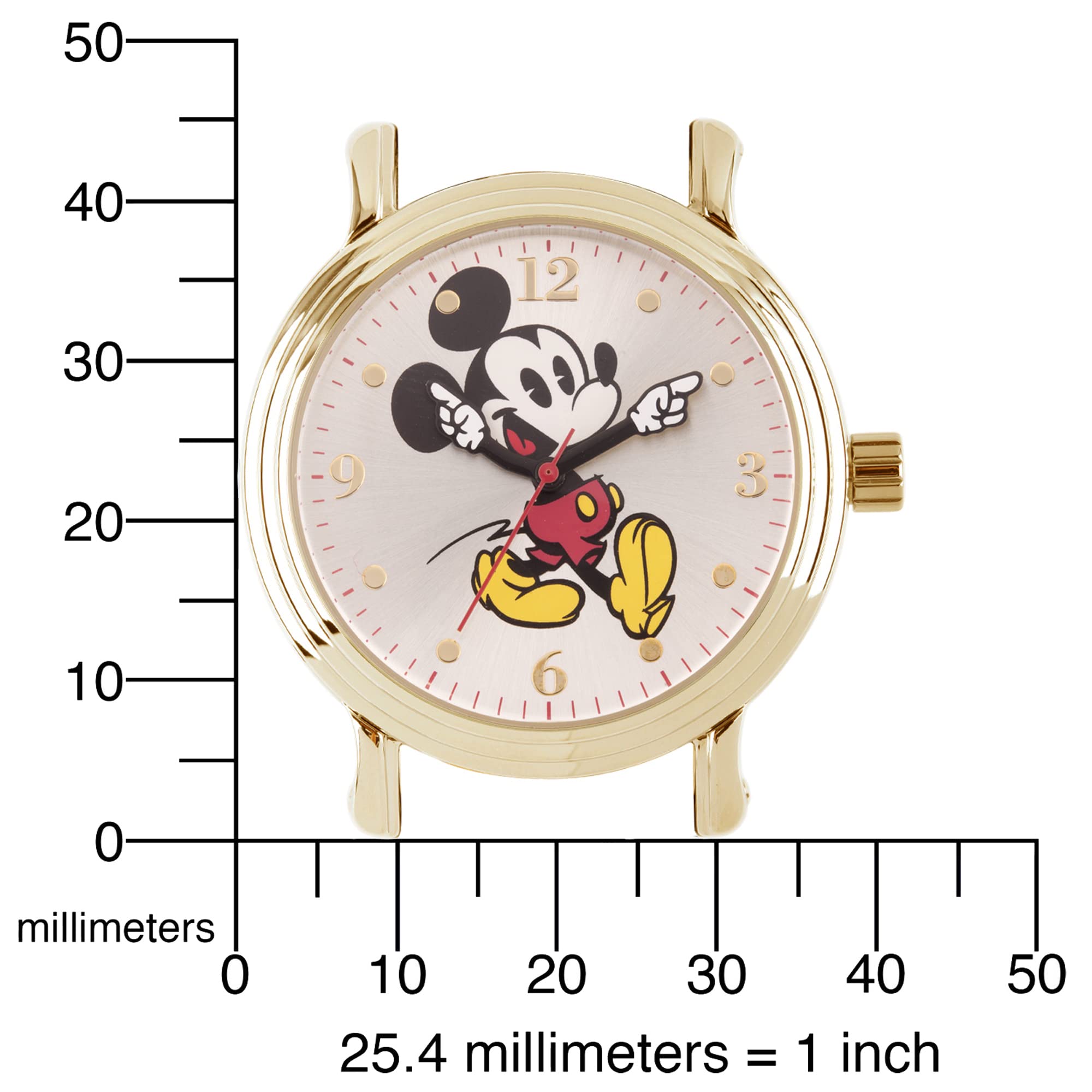 Disney Mickey Mouse Adult Vintage Articulating Hands Analog Quartz Watch