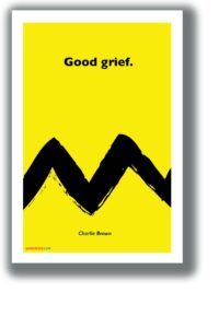 good grief - charlie brown - new funny novelty peanuts poster