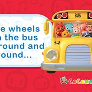 CoComelon Wheels on the Bus 3-Button Sound Board Book for Babies and Toddlers, Ages 1-4