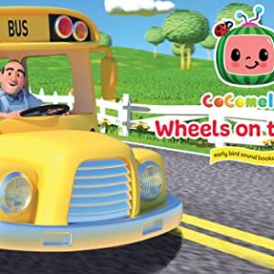 CoComelon Wheels on the Bus 3-Button Sound Board Book for Babies and Toddlers, Ages 1-4