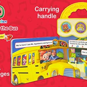 CoComelon Wheels on the Bus 3-Button Sound Board Book for Babies and Toddlers, Ages 1-4