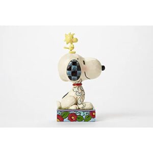 Enesco Peanuts by Jim Shore Snoopy and Woodstock My Best Friend Personality Pose Figurine- Resin Hand Painted Collectible Decorative Figurines Home Decor Sculpture Shelf Statue Collection Gift, 5 Inch