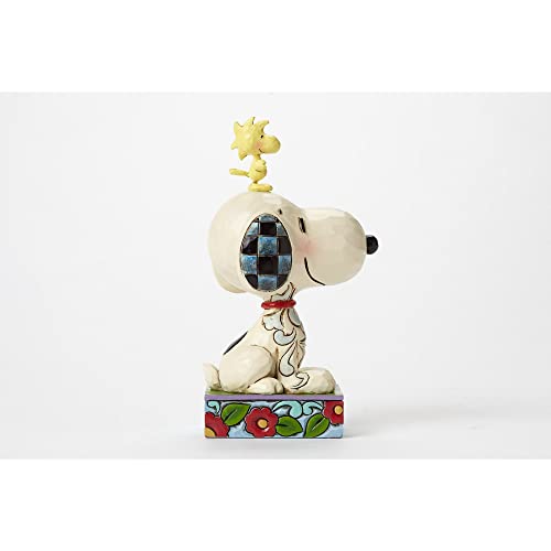 Enesco Peanuts by Jim Shore Snoopy and Woodstock My Best Friend Personality Pose Figurine- Resin Hand Painted Collectible Decorative Figurines Home Decor Sculpture Shelf Statue Collection Gift, 5 Inch