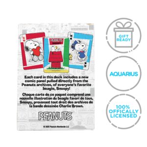 AQUARIUS Peanuts Snoopy Playing Cards - Snoopy Themed Deck of Cards for Your Favorite Card Games - Officially Licensed Peanuts Merchandise & Collectibles