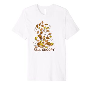 peanuts - fall snoopy premium t-shirt