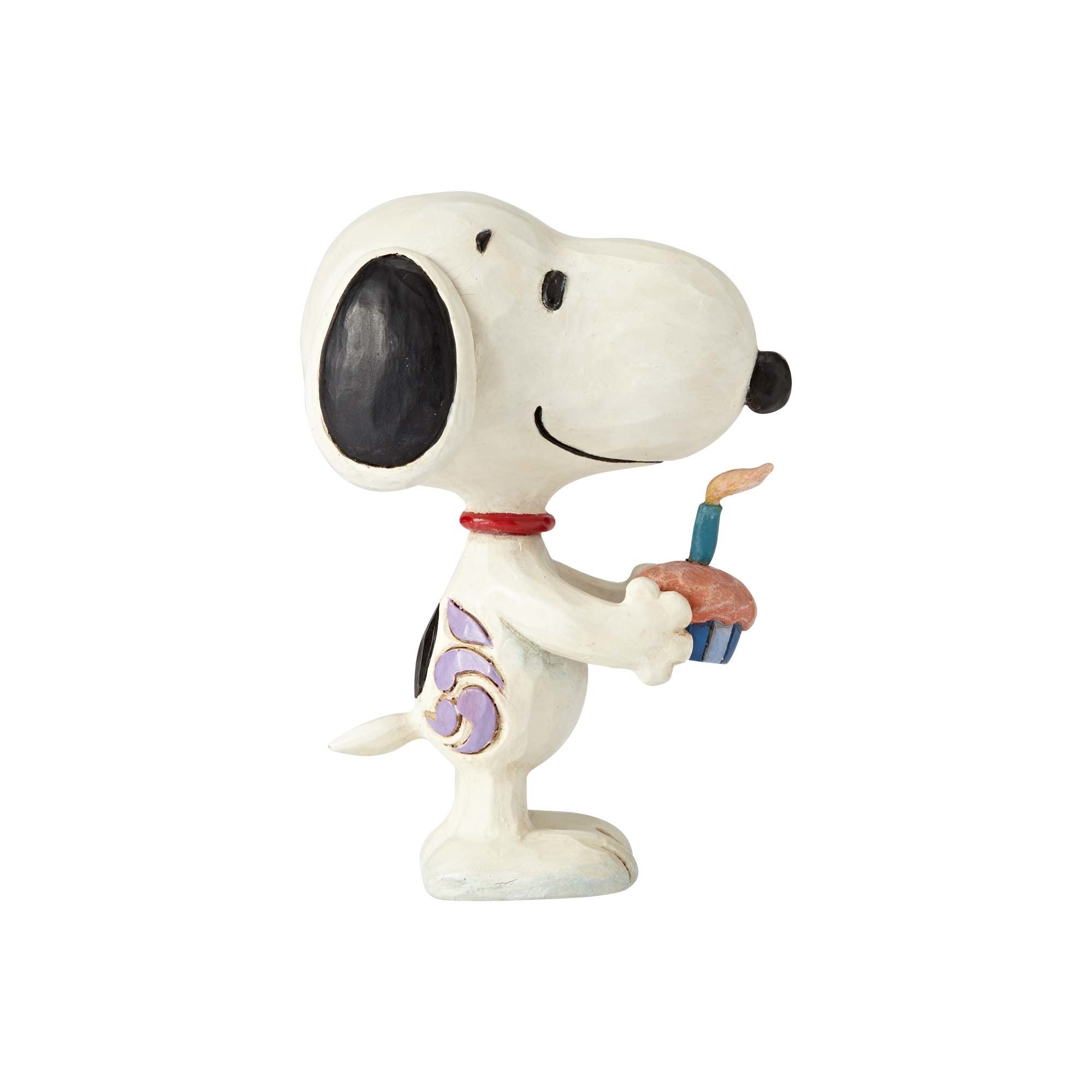 Enesco Peanuts by Jim Shore Snoopy Birthday Mini Figurine, 3 Inches, Multicolor
