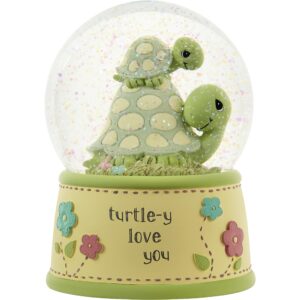 Precious MomentsTurtle Musical Snow Globe | Turtle-y Love You Resin/Glass Musical Snow Globe Nursery Decor | Hand-Painted