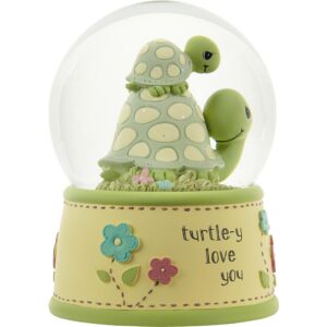 Precious MomentsTurtle Musical Snow Globe | Turtle-y Love You Resin/Glass Musical Snow Globe Nursery Decor | Hand-Painted