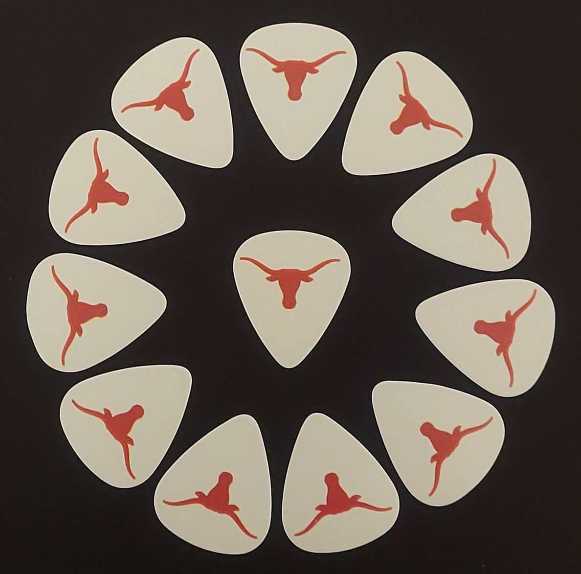 Texas Longhorns Logo Guitar Picks (12 picks) - (Buy 2, save 50% on 2nd)