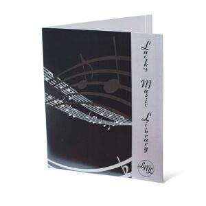 Black and Gray Sheet Music Folder for Band and Orchestra