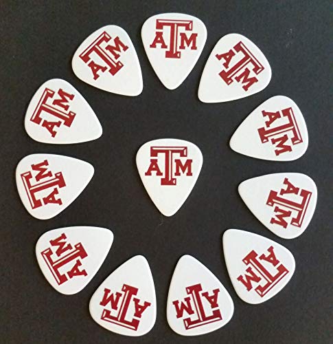 Texas A&M Logo Guitar Picks (12 Picks) - (Buy 2, save 50% on 1)