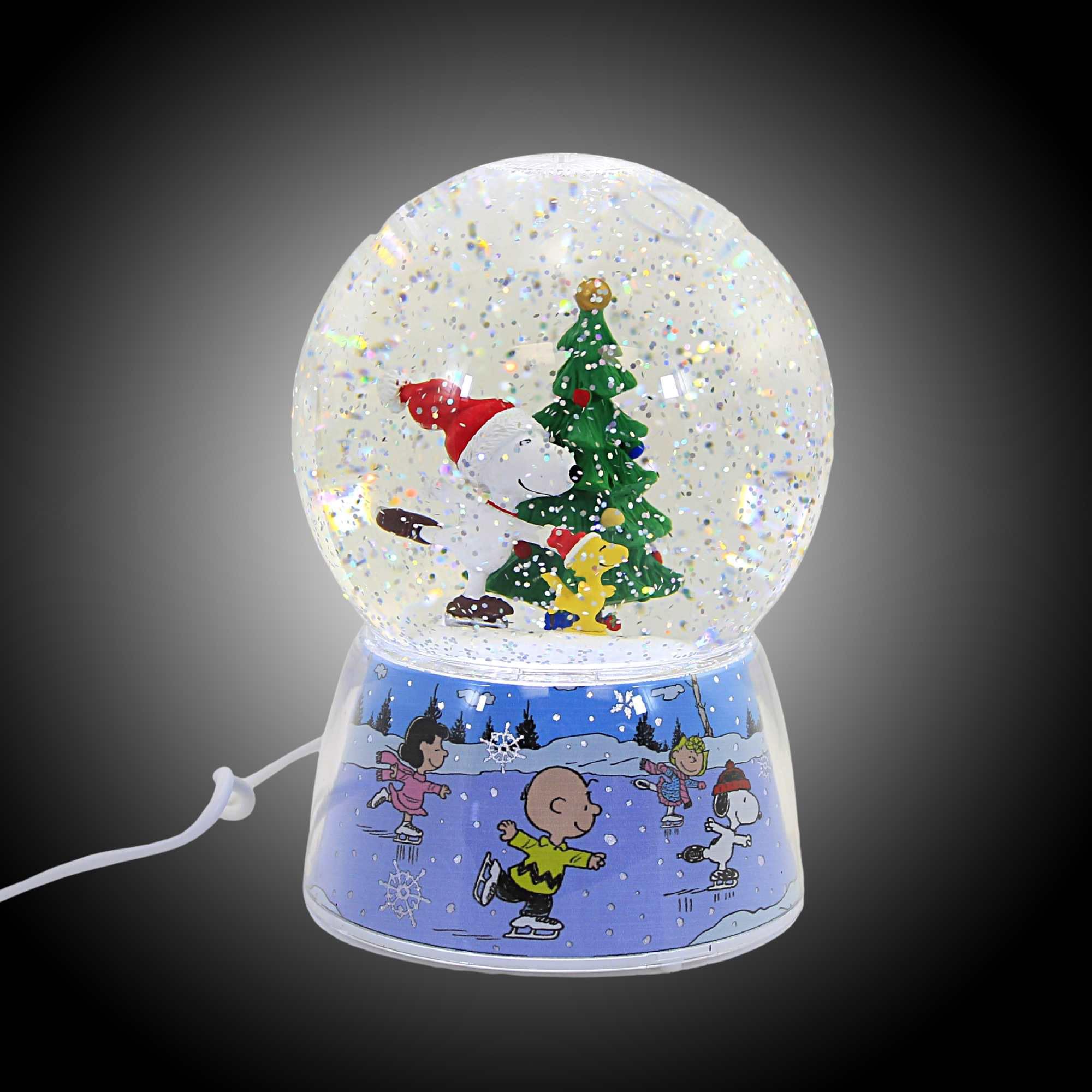 Roman 20.25" Blue Pre-Lit LED Everyone's Favorite Dog Christmas Snow Globe