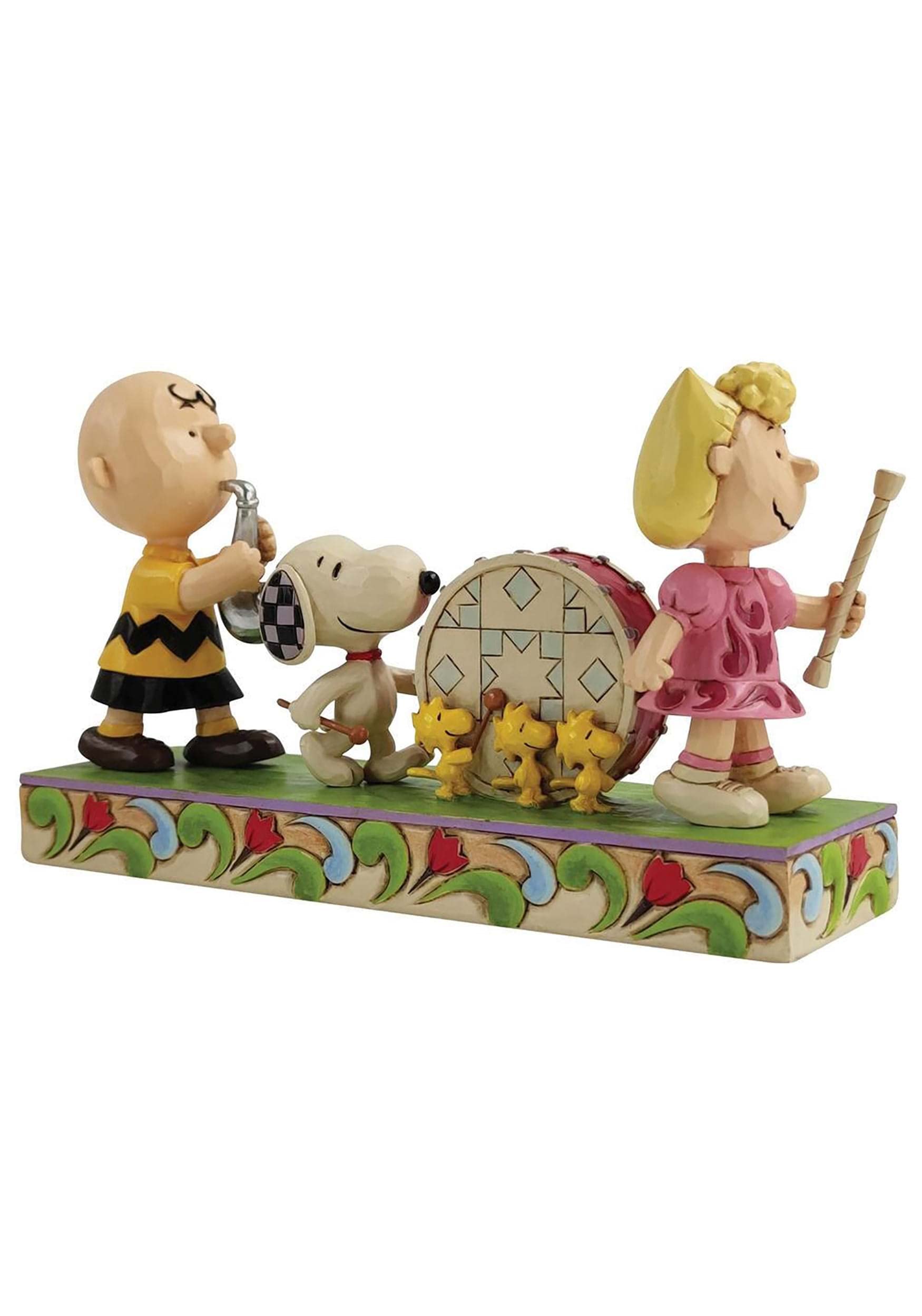 Enesco Jim Shore Peanuts Marching Band Parade Figurine, 4.625 Inch, Multicolor