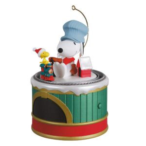 Hallmark Keepsake Christmas Ornament 2021, The Peanuts Gang Snoopy's Toy Train, Sound and Motion