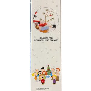 ProductWorks 18-Inch Peanuts Charlie Brown Christmas Tree with Linus Blanket